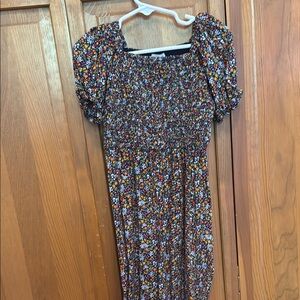 Crew Cuts Floral Puff Sleeve Romper size 5